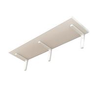 Scaffale galleggiante lungo per parete grandi ripiani in legno della fattoria rustica bagno cucina camera da letto soggiorno decorazioni per la casa Ivory 30 * 60cm