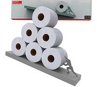 Scaffale galleggiante per carta igienica - Ripiano in metallo inclinato per riporre il bagno - Moderno organizer da parete per rotoli di fazzoletti o asciugamani sopra il lavandino o sopra la toilette