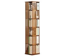 Scaffale Girevole In Bambù Scaffale Da Pavimento Scaffale Da Studio Per Ufficio Scaffale Per Casa Espositore Scaffale Per Libreria Indipendente (Color : B, S : 37 * 178CM)