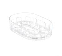 Scaffale girevole trasparente per condimenti, organizer rotante per condimenti, 33 cm, trasparente, per armadio da cucina (trasparente)