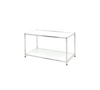 Scaffale in Acciaio Cromato 2 Ripiani Bianchi Tosini E-408040W