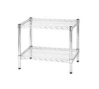 Scaffale in Acciaio Cromato 2 Ripiani Tosini Linea 2X45 - 45x60x50cm/