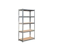 SCAFFALE IN ACCIAIO ZINCATO 5 PIANI 90X40XH180 BRIXO SILVER 150