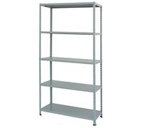 PROMETAL Scaffale Metallo Scaffalatura 5 ripiani cm. 80x40x200 h colore Grigio