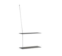 Scaffale In Legno Nero 60 Cm
