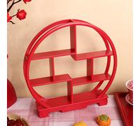 Scaffale in legno Sostituto in legno Cupcake per il parrucchiere intagliato