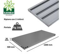 Scaffale in metallo COMPONIBILE varie misure e portate tipo pesante con rinforzo