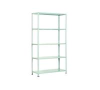 Scaffale in Metallo con Aste Spezzate 5 Ripiani 100 x 40 x 186 cm