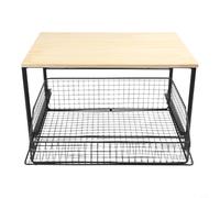 Scaffale in metallo per microonde con ruote, piccolo organizer da cucina su ruote, carrello resistente con cestello portaoggetti inferiore, per casa e ufficio, (nero)