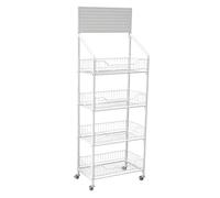 Scaffale in metallo resistente per snack, versatile organizer per caramelle e patatine, per negozi al dettaglio, supermercati, cucine domestiche ed eventi, per massimizzare la visibilità e le vendite