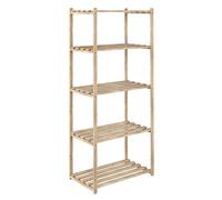 Scaffale in pino 5 ripiani 65x40xh171 cm