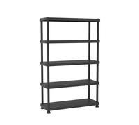 Terry, Scaffale 12045-5c, Scaffale Modulare a 5 Ripiani, da Interno Esterno. Materiale: Plastica, Dimensioni: 120x45x187,5 cm