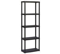 Scaffale in plastica 5 ripiani, mis. 600 L x 300 P x 1760 H mm