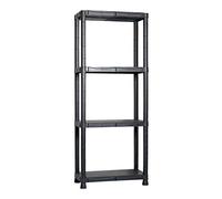 Scaffale in resina fisso cm 30x60x143h - 4 ripiani - portata 100 kg