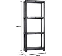 Scaffale in Plastica x Casa, Uffico, Deposito, Garage Disponibili 4 e 5 Ripiani