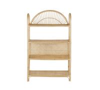 Scaffale in rattan beige