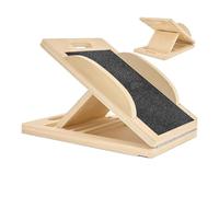 Scaffale inclinato, Supporto a forma di di legno per piegamenti al ginocchio, Equilibrio regolabile Dispositivo di fitness per Caviglie e Ufficio