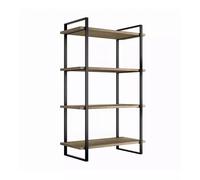 SCAFFALE LADER CON STRUTTURA E RIPIANI ACCIAIO E LEGNO, 115 CM