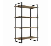 Scaffale Lader in Acciaio e Ripiani in Legno cm 69 X 35 X 115 H