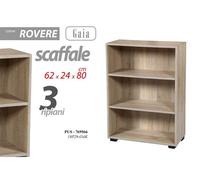 SCAFFALE LEGNO 3 RIPIANI GICOS CM 62X24X80
