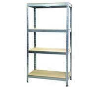 SCAFFALE LEGNO E METALLO 4 RIPIANI 90 X40X176 CM - GRIMA J2ZN41