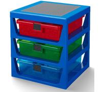 Scaffale LEGO 3 Cassetti 3 Blu