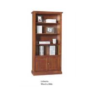 SCAFFALE LIBRERIA ARCHIVIO ARTE POVERA 3 RIPIANI NOCE SCURO CLASSICO