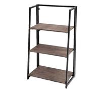 SCAFFALE LIBRERIA INGRESSO ENTRATINA METALLO INDUSTRIA 3 RIPIANI LEGNO 1016432