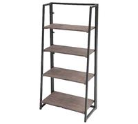 SCAFFALE LIBRERIA METALLO PIEGHEVOLE RIPIANI LEGNO Casa Ufficio Bagno 1286432