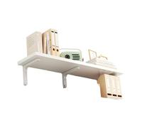 Scaffale lungo per parete grandi ripiani in legno galleggiante Rustico per bagno cucina camera da letto arredamento Ivory 30 * 60cm