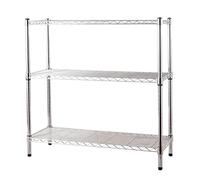 SCAFFALE CON PIEDINI BRIXO MANHATTAN 3 PIANI H.90CM