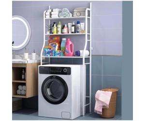 Scaffale / Mensola / Mobile Bagno 3 Ripiani Bianco Salvaspazio 155x65x25 cm