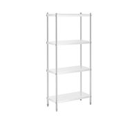 Scaffale Inox 80 x 60 x 180 cm Scaffalatura Metallica In Acciaio Inox