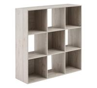 Scaffale "Mix N Modul" a 9 scomparti effetto rovere grigio