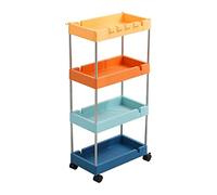 Scaffale mobile da cucina, multistrato, dal pavimento al soffitto, con cassetti, carrello per la casa e il bagno