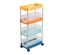 Scaffale mobile da cucina, multistrato, dal pavimento al soffitto, con cassetti, carrello per la casa e il bagno