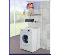 Scaffale Mobile Sopra Lavatrice Wc in Acciaio Salvaspazio da Bagno Lavanderia