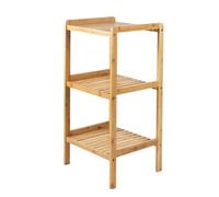 Scaffale Mobiletto da Bagno in Bambù GreenBlue 370x330x780 mm 3 Ripiani