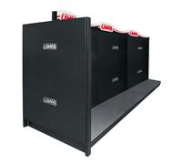 Scaffale modulare D, coppia montanti testata di banco