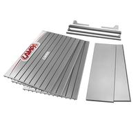 Scaffale modulare D3, kit pannelli a doghe e accessori - 210 cm