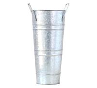 Scaffale modulare Portaombrelli in metallo, portaombrelli autoportante, portaombrelli a barile, bastoni da passeggio, mazze, organizer in metallo, vaso da pavimento per ingresso, (Silver, 25.5X15CM)