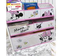 Scaffale Multicontenitore Portagiochi Minnie Natural Bianco