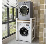 Scaffale multifunzione per lavatrice e asciugatrice, sopra il WC, per lavanderia, salvaspazio, per balcone e bagno