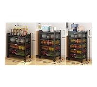 Scaffale multistrato, armadietto da cucina dal pavimento al soffitto, per verdure e forniture domestiche, design multifunzionale completo