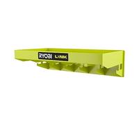 Scaffale multiuso RYOBI per Link System - Capacità 22,7 kg - RSLW402 | Si attacca alle guide del sistema modulare, batterie 18V ONE+, caricabatterie, scatole di punte, chiavi e piccoli strumenti