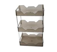 Scaffale 'Organizzatore dei Dipendenti, Elegante Organizzatore di Scaffali di Ferro (Premium Grey 3 strato)