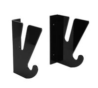 Scaffale orizzontale per skateboard, in acrilico, per garage, casa, appartamento (nero)