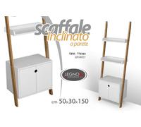SCAFFALE PARETE INCLINATO PORTASCIUGAMANI APPOGGIO SCALA MENSOLE 1505030 cm
