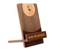 Scaffale per archivi in vinile, organizer retrò in legno con struttura resistente, elegante scaffale per cataloghi per gli amanti della musica, supporto multiuso per libri, documenti, cartelle, spazi