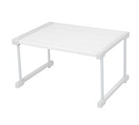Scaffale per armadio espandibile Scaffale per armadio in acciaio al carbonio ABS PP Scaffale per armadio Organizzatore per armadio per armadio da sotto il lavello (Lunghezza 67-88 cm/26,4-34,6